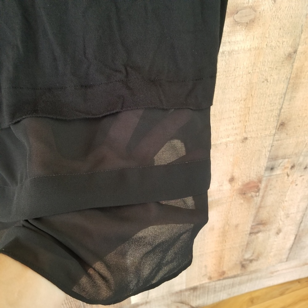 ⭐ 3/$20 Michael Kors Black Layered Ruffled Blouse - Picture 3 of 8